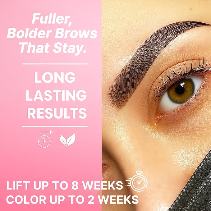 Korean At Home Eye Lash Lift and Color Kit Professional Brow Lamination and Color Kit Eye Lash Color Brown Eye Brow Color Kit