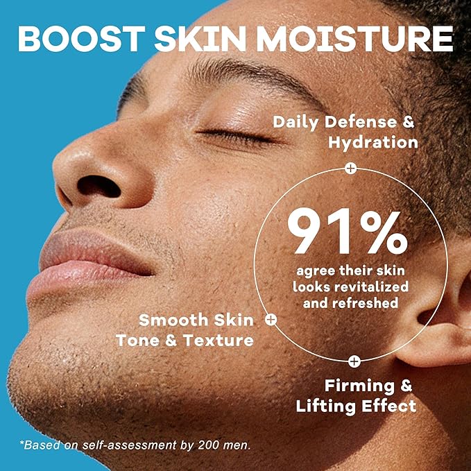 6-in-1 Face Cream for Men: Anti Aging Mens Face Moisturizer with SPF 40, Invisible & Non-Greasy Formula for Deep Hydration & Sun Protection