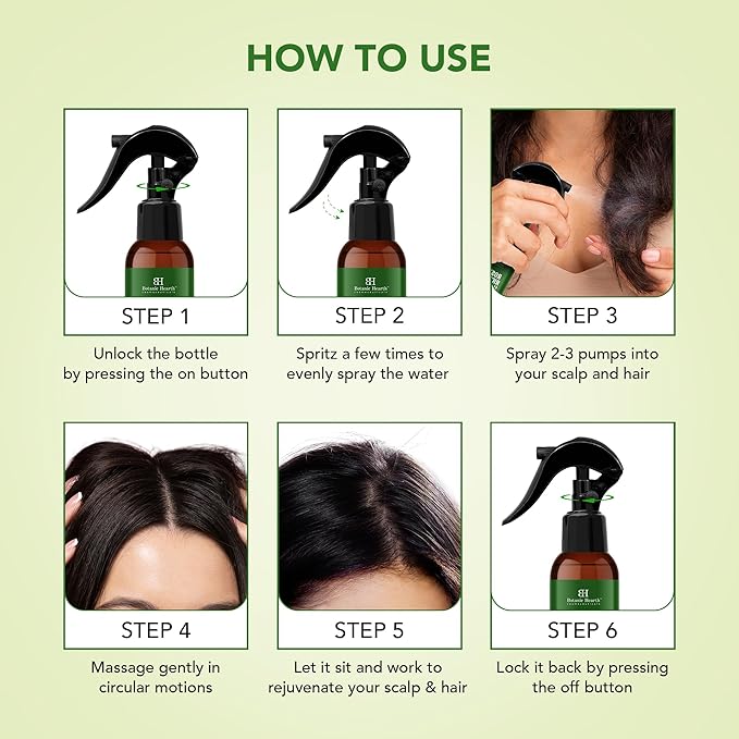 Botanic Hearth Rosemary Rice Water Spray 6.8 fl oz for Hair Growth– Korean Scalp Detox & Hydrating Hair Treatment for Thinning, Anti-Itch & Anti-Flake, Sulfate & Paraben Free