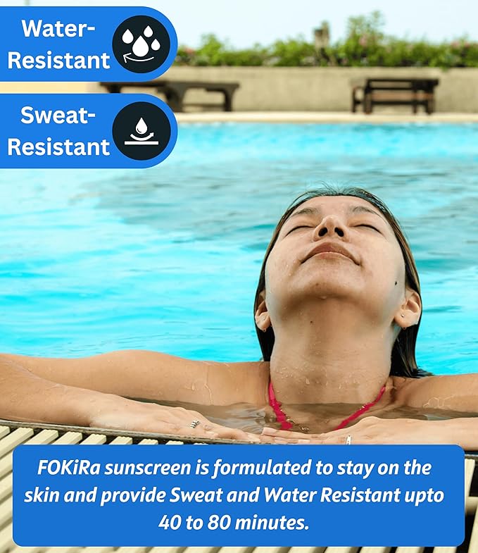 SPF 50+ Sunscreen Lotion, Formulated For Sensitive Skin. PA+++ UVA/UVB Protection Against Sunburn. Sweat And Water Resistant Upto 80 Minutes. Trusted and Recommended by Dermatologists.