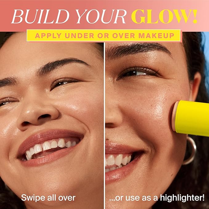 Supergoop! Glowscreen Sunlighter Glow & Protect Stick SPF 45 - Sunrise - 0.35 oz - Sheer, Sunkissed Finish - Doubles as a Highlighter