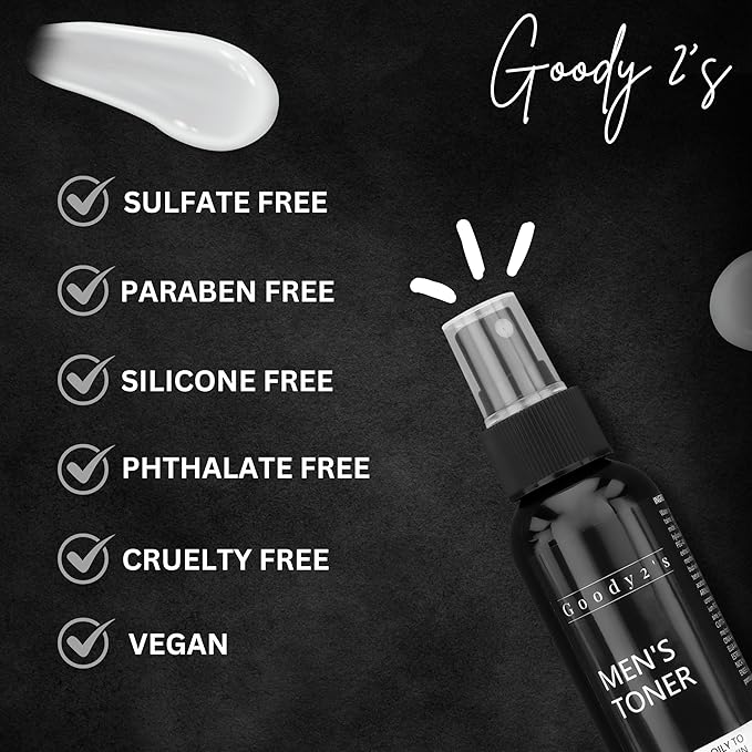 GOODY 2'S Men's Balancing Face Toner – Natural & Organic Alcohol-Free Facial Toner for Hydrating & Refreshing Skin