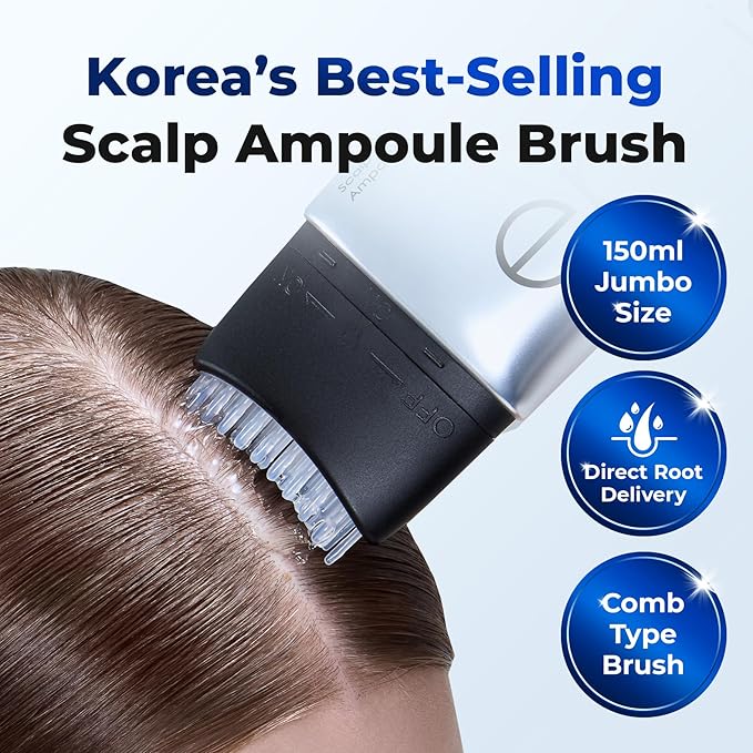 EPAIS Scalp Boosting Serum 150ml, Comb Applicator Scalp Ampoule with 38 Brush Tips, Clinically Tested Dandruff & Flake Reduction, Biome PDRN Exosome, Korean Hair Care (5.07 fl.oz)