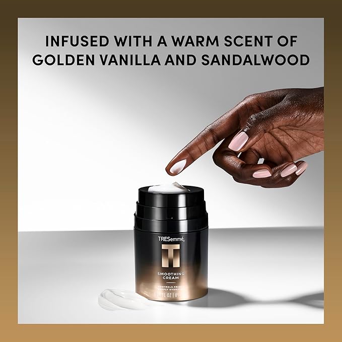 TRESemmé Smoothing Cream 1 ct A-List Collection for Frizz-Control & Deep Hydration, Developed & Safe for All Hair Types, 3.04 FL OZ