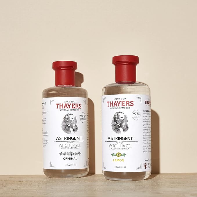 THAYERS Original Witch Hazel Astringent with Aloe Vera, 12 Ounce Bottle