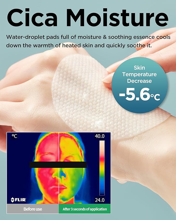 TOCOBO CICA Calming Aqua Toner Pad – Korean Vegan Dual-Sided Toner Pads with Fermented CICA, Aloe & Multi-Hyaluronic Acid – 3-Second Soothing and Cooling Care for Sensitive, Heated Skin, 60 Pads