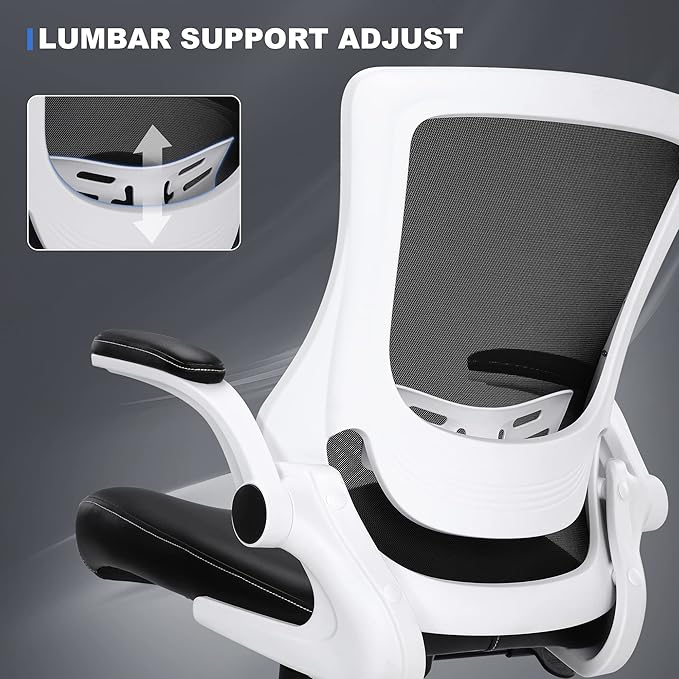Misolant Drafting Chair, Tall Office Chair for Standing Desk, High Office Chair with Adjustable Lumbar Support and Footrest Ring, Standing Desk Chairs Adjustable Height