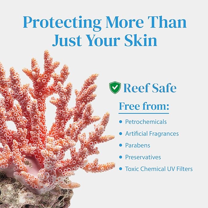 Mineral Face Sunscreen SPF 50, Tinted Aussie Zinc Oxide Sunblock, Hydrating Hyaluronic Acid, Reef Safe, Natural, Organic, Vegan, Australian Made, Sensative Skin, Unscented, 100g 3.4oz
