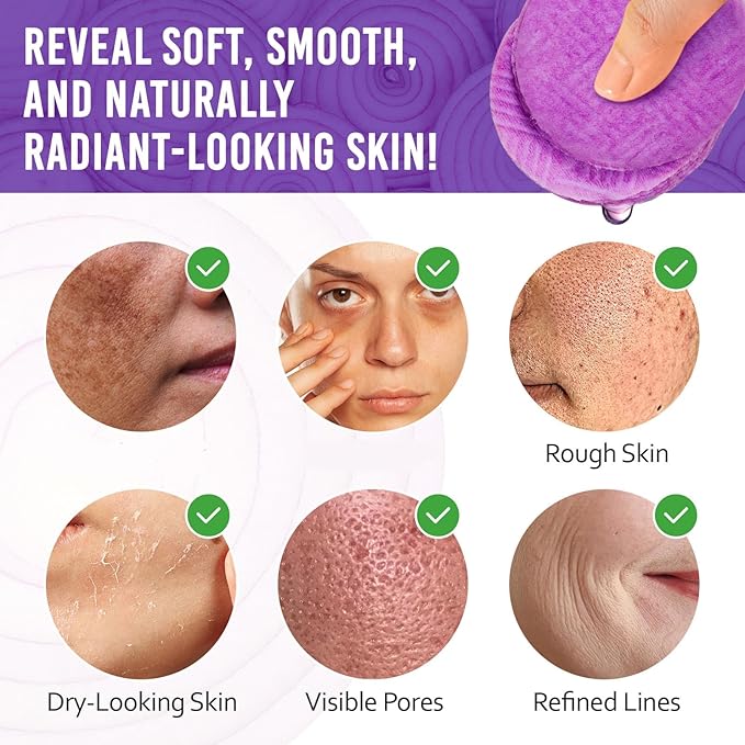 Onion Cleaning Toner Pads - 60 Pads Onion Face Exfoliating Pad & Face Exfoliator for Soothes and Reduces Acne and Pores, Smoother Texture, Alcohol-free, Fragrance-free and Colorant-free