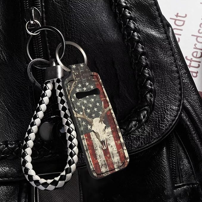 Pensura Chapstick Holder Keychain Fashion 5 Pcs Car Keychain Holder Portable Chapstick Holder Keep from Scratched and Dust
