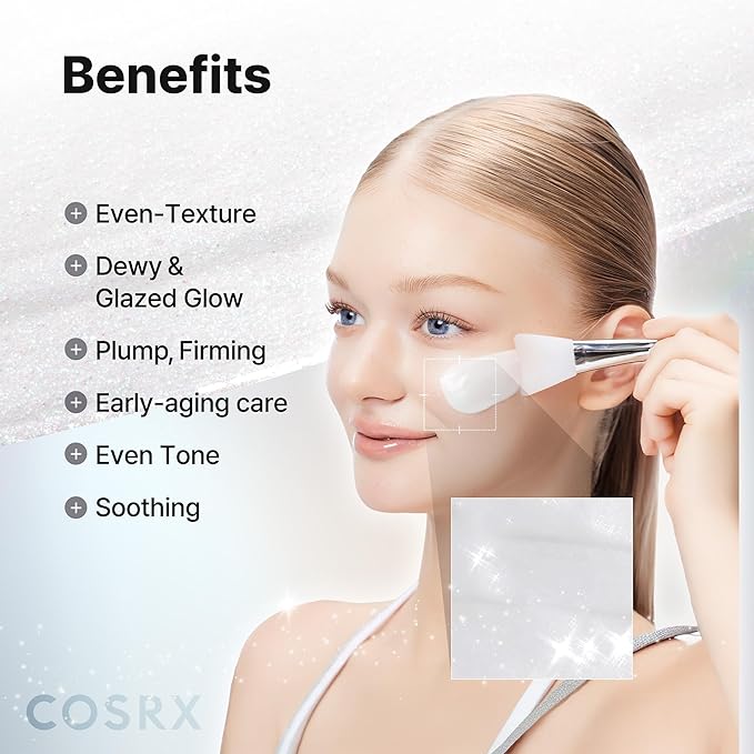COSRX PDRN EXOSOME Glaze Wrapping Mask with SALMON DNA PDRN, Easy Peel-Off Overnight Mask for Glass Skin, Firmness, Elasticity & Skin Texture Care,1.69 fl. Oz, Korean Skin Care