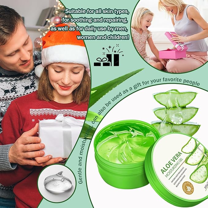 Purity Aloe Vera Gel - Hydrating Aloe Vera Gel for Face and Skin,No Sticky Moisturizing Aloe Gel D
