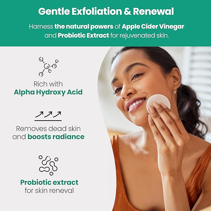 AppleBiotic ACV Face Wash, Toner Bundle - Cleanse, Tone, Brighten