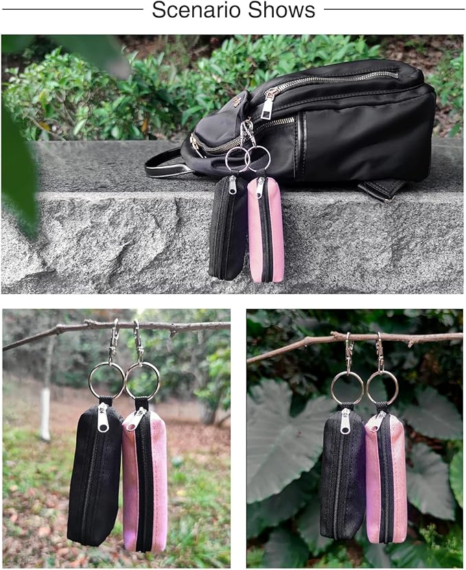 Chapstick Holder Lip Balm Sleeve Pouch Lipstick Holder Bag Lip Gloss Holder With Hook Stocking Stuffers Gift for Women (2pcs)