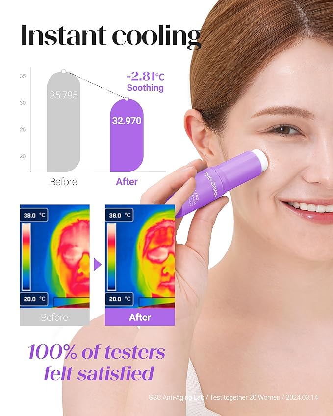 THESAEM Iceland Hydrating Peptide Eye Stick 0.38 oz - Elasticity, Cooling, Moisturizing Eye Balm for Loose Skin – Under Eye Treatment - Balm to Smooth Skin Texture - Daisy Flower Scent