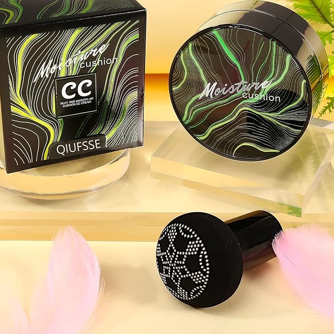 Mushroom Head Air Cushion CC Cream Makeup BB Cream Concealer Brighten Long-lasting Oil Control and Moisturizing-Natural