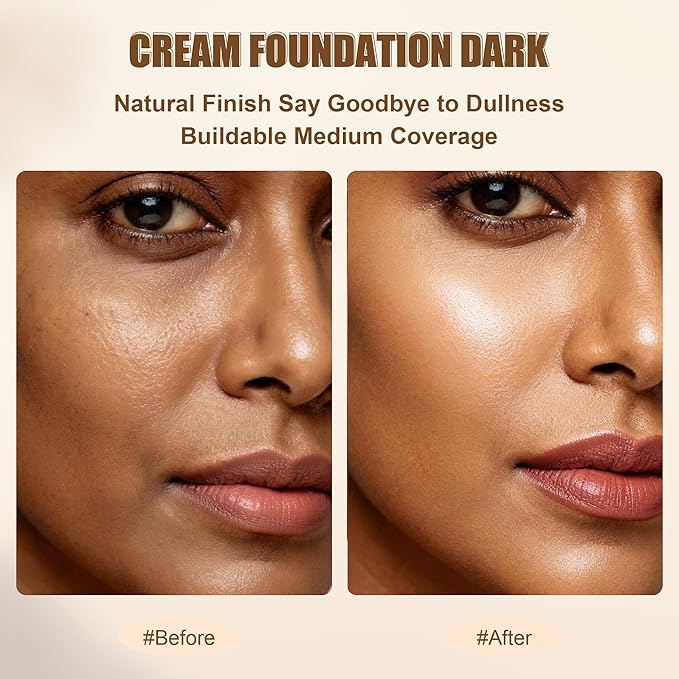 Tinted Foundation Stick, Balm to Cream Foundation with Light to Medium Coverage, Infused with Hydrating Ingredients, Dark 05,0.25 oz