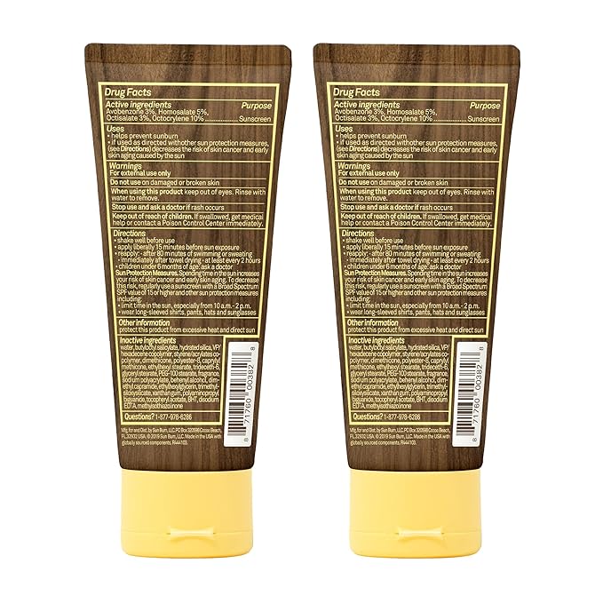 Sun Bum Original SPF 30 Sunscreen Lotion | Vegan and Hawaii 104 Act Compliant (Octinoxate & Oxybenzone Free) Broad Spectrum Moisturizing UVA/UVB Sunscreen with Vitamin E | 3 oz (Pack of 2)