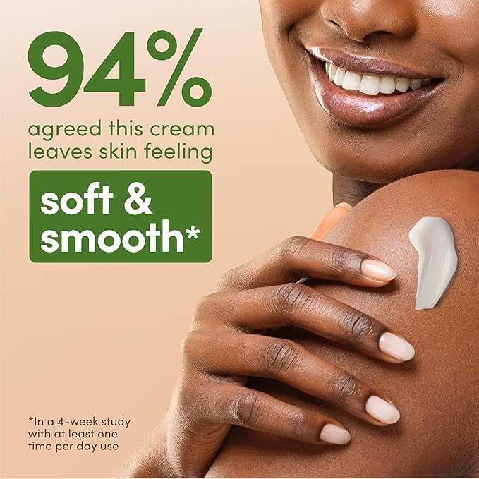 Aveeno Daily Moisturizing Cream with Prebiotic Oat & Shea Butter for Body,Face & Hands Moisturizer Cream,Hydrates Normal to Dry,Sensitive Skin,Fragrance Free,Non-Comedogenic,20 oz,(Pack of 2)