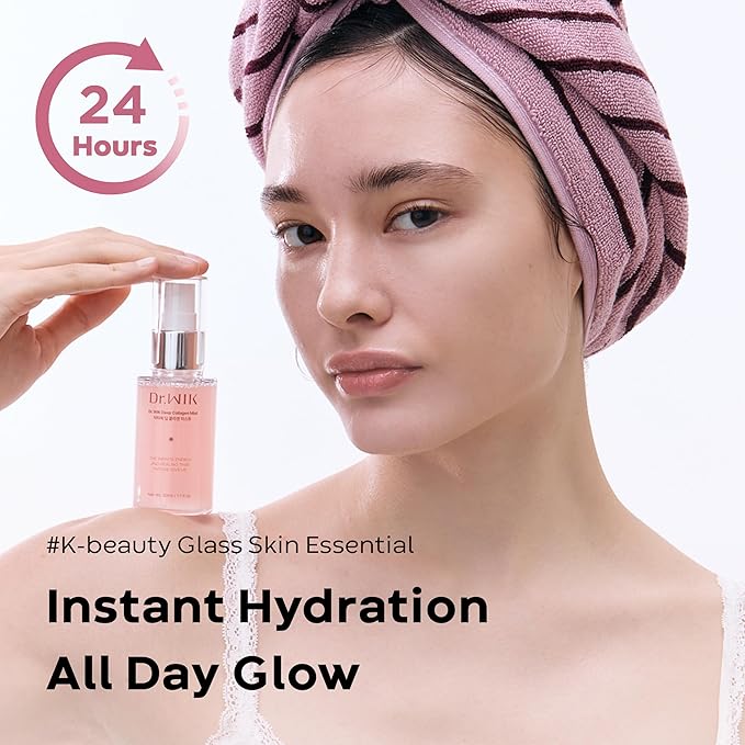 Dr.WIK Deep Collagen Hydrating Face Mist – Refreshing Moisture Facial Spray for Dry Skin | Wrinkle Care & Anti-Aging with Panthenol & Adenosine | Fine Toner Mist | Korean Skincare (50ml / 1.7 Fl Oz)
