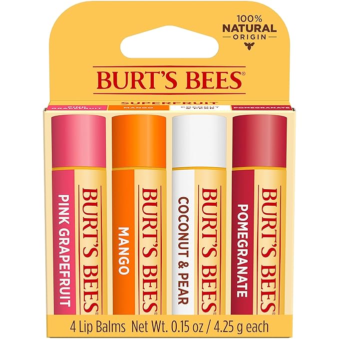Burt’s Bees Easter Basket Stuffers, Tinted Boosted Balm, Misty Mauve, Hydrating Tinted Lip Balm, 24 Hour Lip Moisturizer with Responsibly Sourced Beeswax, 100% Natural Origin, 1 Count, 0.16oz