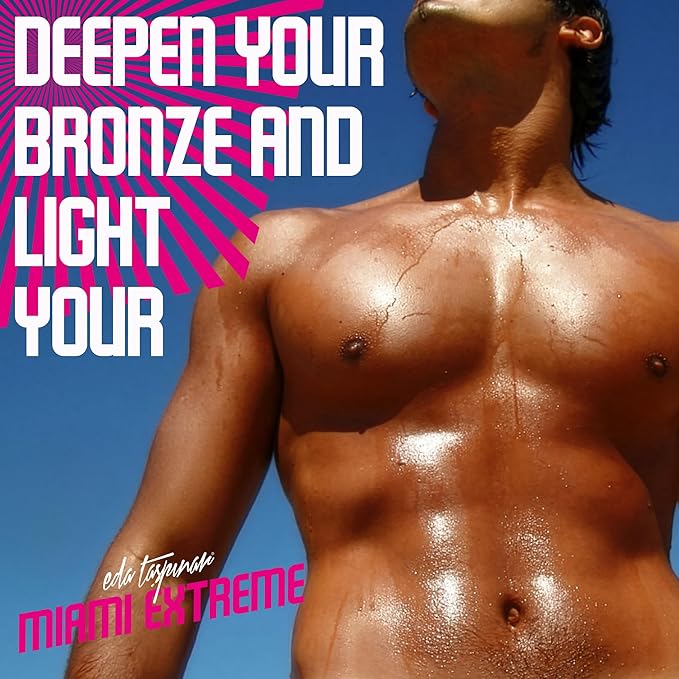 Bronzing Bomb Miami Extreme I Dark Tanning Lotion for Outdoor Sun I Fast Deep Bronze Glow, Sun Tanning Oil with Natural Oils I Non-Greasy Moisturizing Formula for Beach & Vacation I 200 ml (6.8 oz)
