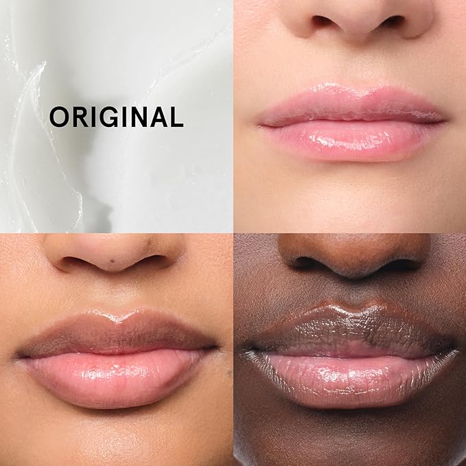 Glossier Balm Dotcom Hydrating Lip Balm - Universal Salve, Up to 12Hr Moisture - Lanolin, Beeswax & Castor Oil for Dry Lips, Cuticles & Skin - Original, Clear Fragrance-Free, 15ml