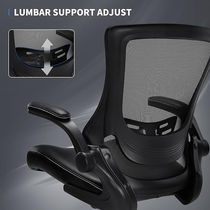 Misolant Tall Office Chair for Standing Desk, Drafting Chair with Footrest Ring, PU Leather Recline High Office Tall Desk Chair with Adjustable Lumbar Support