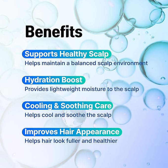 9-Peptide Hair Growth Scalp Care Serum - Rosemary 2% Caffeine 1% PDRN & Spicule 300, Roll-On Type | Root Enhancer Thicker Fuller-looking Hair w/Niacinamide Zinc PCA for Thinning hair Korean Haircare