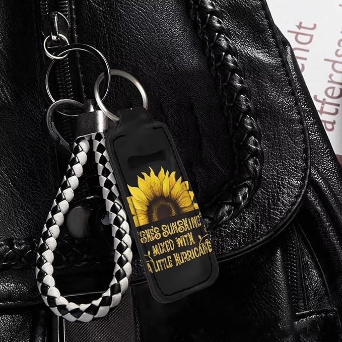 Pensura Chapstick Holder Keychain Fashion 5 Pcs Car Keychain Holder Portable Chapstick Holder Keep from Scratched and Dust