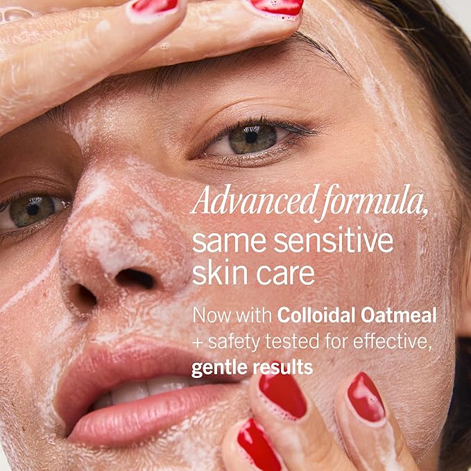 First Aid Beauty Ultra Gentle Cream-to-Foam Pure Facial Cleanser – Makeup Removing Face Cleanser - Face Wash with Colloidal Oatmeal & Glycerin, for Sensitive, Acne & Blemish-Prone Skin, 2 oz