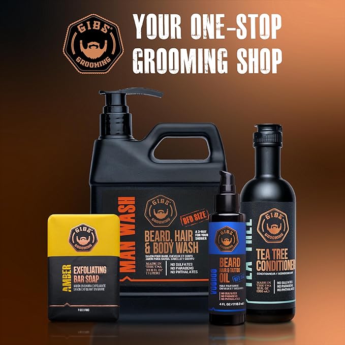 GIBS Grooming-Styling Texture Powder for Men and Women-High Hold-Matte Finish-All Hair Types-Texture,Volume,Grip-Silica-Sandalwood-Hair Styling Products-Travel Size-1 oz (30g),(Pack of 2)