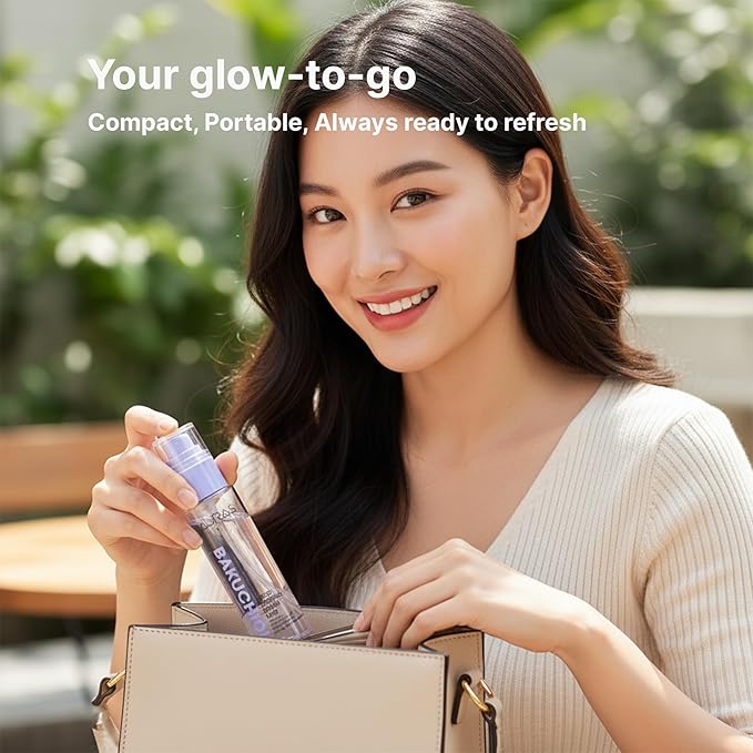 AURAS Activated Bakuchiol Serum Mist (0.1% / 1,000 ppm), Fresh-Mixed Retinol Alternative Spray Serum for Sensitive Skin • Pore Tightening • Elasticity Korean Skincare 3.4 fl oz