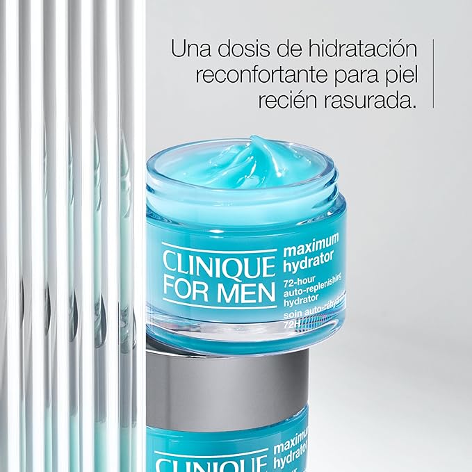Clinique For Men Maximum Hydrator 72-Hour Auto-Replenishing Oil Free Hydrating Face Moisturizer With Hyaluronic Acid + Aloe Vera,1.7 Ounce,(Pack of 2)