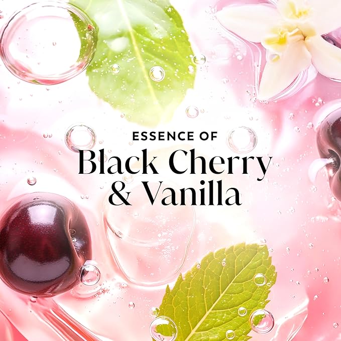 Olay Body Wash for Women, Fresh Radiance, 24/7 Skin-Loving Freshness, Visibly Radiant, Plant Based Cleansers, Vitamin B3 & Antioxidant Blend, For All Skin Types, Black Cherry & Vanilla Scent, 22 fl oz