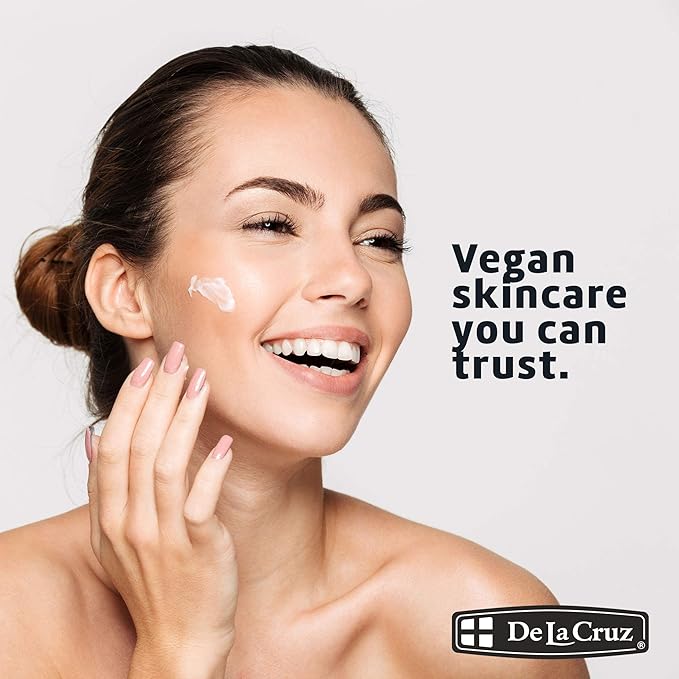 De La Cruz Vitamin E Cream Moisturizer for Face and Neck - Moisturizing Skin Care for All Skin Types - Made in USA - 4 OZ. (6 Pack)