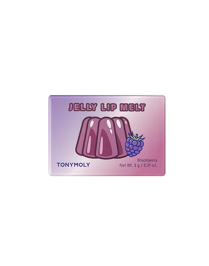 TONYMOLY Jelly Lip Melt, Moisturizing, Hydrating & Nourishing Lip Balm Treatment, Blackberry 0.31 oz.