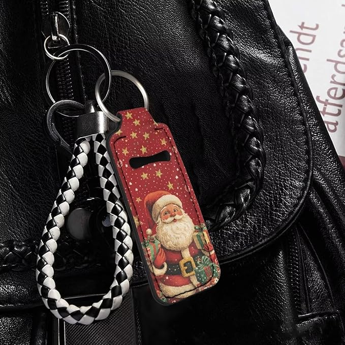 Lipstick Holder Keychain, Cute Keychains for Lip Balm Holder, Neoprene Lipstick Sleeve Pouch for Women Men Teens