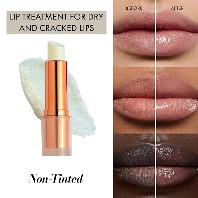 Lip Balm – Hydrating Lip Repair with Cold-Pressed Oils, 10% Squalane, Vitamin E & Ceramides – Moisturizing Lip Butter for Dry Cracked Lips – Clean, Non-Toxic Lips Care for Women – 004 NT