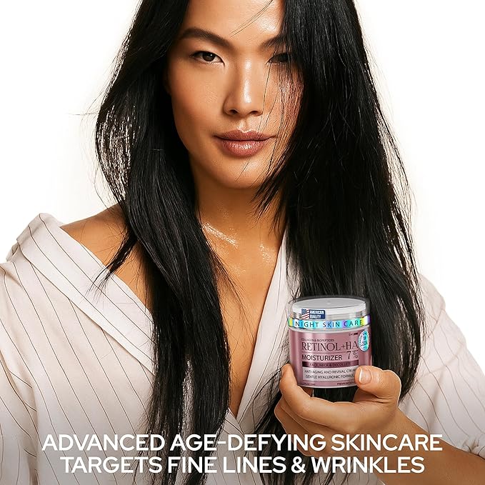 Retinol Face Cream – Premium Anti-Aging Moisturizer w/Collagen, Hyaluronic & Centella for Youthful Radiance – Firming, Tightening & Hydrating Skincare for Wrinkles, Fine Lines & Dry Skin 1.7fl oz