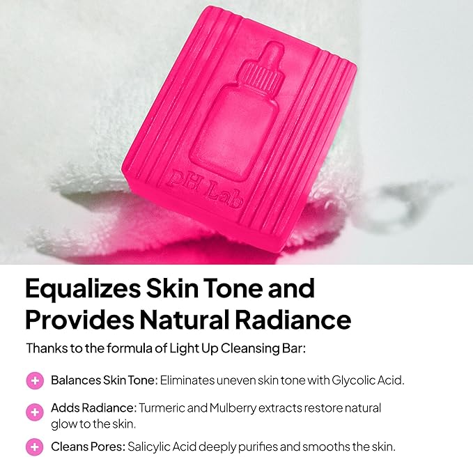 pH Lab Light Up Set, Cleansing Bar, Toner Pad, Anti-Spot Serum, Even Skin Tone, Clean Pores, Help Prevent Blemish Formation