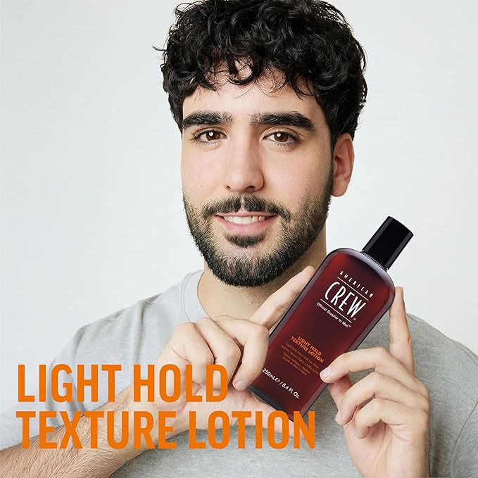 American Crew Men's Hair Texture Lotion, Like Styling Gel with Light Hold & Low Shine, 8.4 Fl Oz | Men's, Like Styling Gel, Low Shine