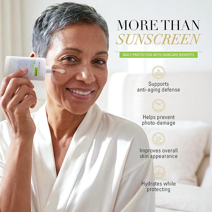 Goldfaden MD LumiShield SPF 50 Mineral Sunscreen - Zinc Oxide, Niacinamide & Vitamin C, Hydrating, No White Cast, 1.7 oz