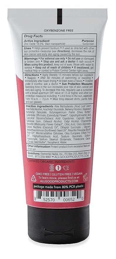 All Good Baby & Kids Mineral Face & Body Sunscreen - UVA/UVB Broad Spectrum, Coral Reef Friendly, Water Resistant, Zinc Oxide - SPF 50 Butter Stick & SPF 30 Lotion