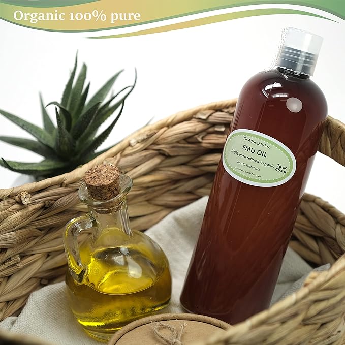Dr Adorable - 16 oz - Creamy Emu Oil - 100% Pure Natural Organic