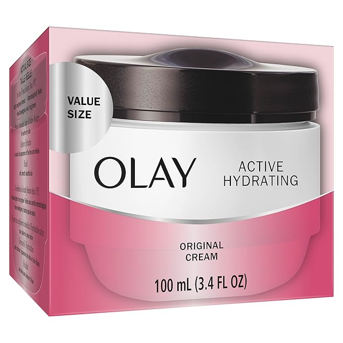 Olay Active Hydrating Cream, Face Moisturizer, 3.4 fl oz