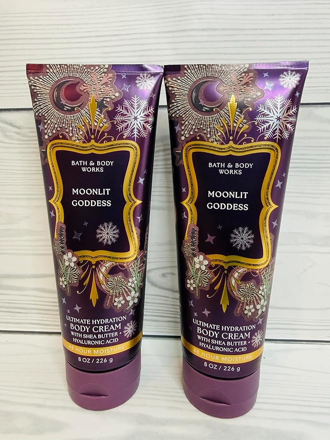 Bath & Body Works Women's Moonlit Goddess Ultimate Hydration Body Cream 8 Ounces Pack of 2