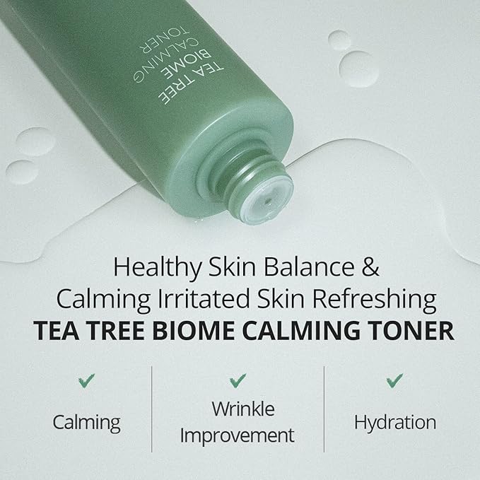 FARMSTAY TeaTree Biome Calming Toner,Pure Moisturizing Daily Face Toner for Sensitive Skin with CICA Exfoliating Without Redness, Deep Hydration,Korean Skincare,for Men&Women,Teenagers 6.76 Fl.Oz