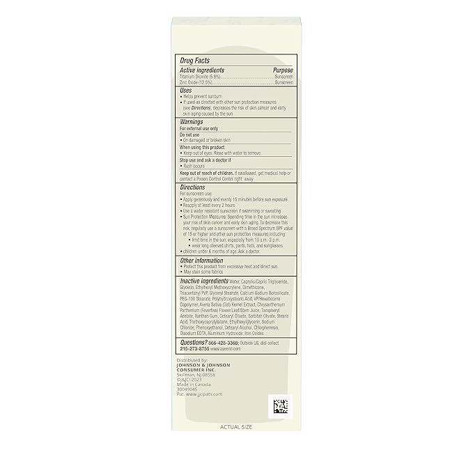 Aveeno Calm + Restore Daily Moisturizer Mineral Sunscreen with Broad Spectrum SPF 30, Lightweight All Day Moisture + UVA/UVB Sun Protection for Sensitive Skin, Fragrance Free, 1.7 fl. Oz | Mineral Sunscreen, Lightweight, All Day Moisture, Sensitive Skin