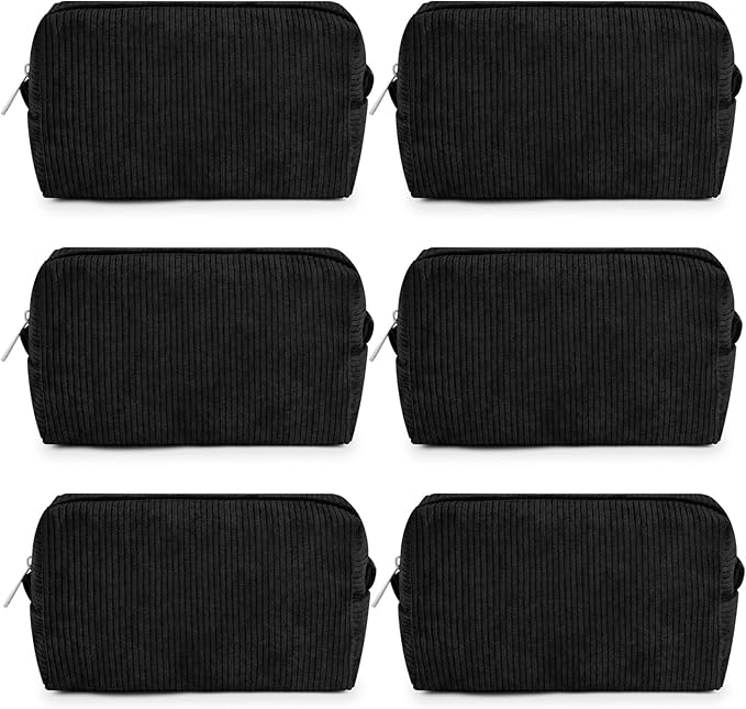 SOIDRAM Makeup Bag Preppy Cosmetic Bag Bulk Makeup Pouch Personalize Travel Toiletry Bag Organizer Cute DIY Makeup Brushes Storage Bag for Women